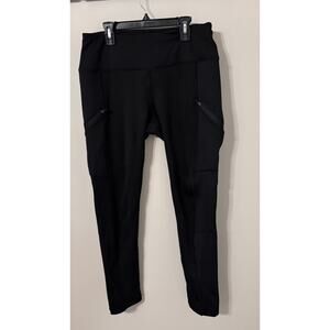 Active Life black leggings with light lining, size large